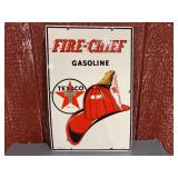 Texaco Fire-Chief Gasoline SSP Sign