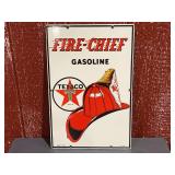 Texaco Fire-Chief Gasoline SSP Sign