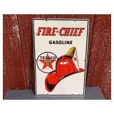 Texaco Fire-Chief Gasoline SSP Sign