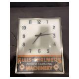 Allis Chalmers Power Farming Machinery Lighted Clock