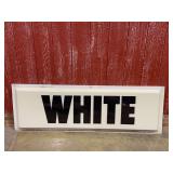 White Plastic Skin Sign