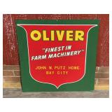 Oliver Finest In Farm Machinery SST Sign