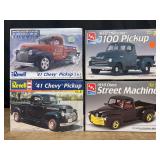 (4) 1/25 Chevy Truck Model Kits