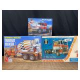 (3) Truck Model Kits NIB