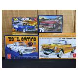 (4) Chevrolet Car Model Kits