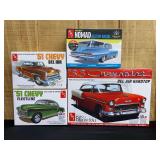 (4) Chevrolet Car Model Kits NIB