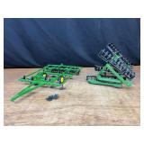 (2) 1/16 John Deere 220 Disk + 550 Mulch Master Ertl