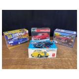 (4) 1/25 Chevrolet Car Model Kits