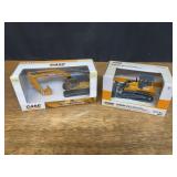 (2) 1/50 Case Crawler + Excavator NIB Ertl