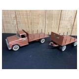 Platform Stake Truck + Trailer Tonka