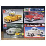 (4) 1/25 Chevy Truck Model Kits