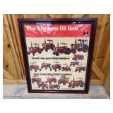 IH Tractor Poster Framed