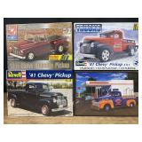 (4) 1/25 Chevy Truck Model Kits