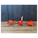 (3) 1/16 Tru-Scale Baler, Forage Harvester, Trailer Carter