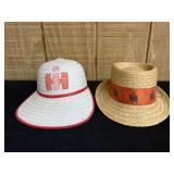 (2) IH Straw Hats