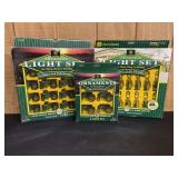 (3) John Deere Ornaments + Decorative Lights NIB