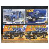 (4) 1/25 GMC Truck Model Kits NIB