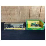 (2) John Deere L&G + Dairy Semi NIB Ertl