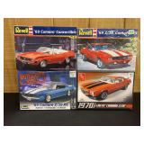 (4) 1/25 Chevrolet Camaro Model Kits