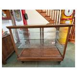 Oak Glass Display Cabinet