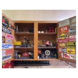 Proform and Competition Engineering Machinist Tools in Wooden Cabinet