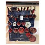 Belknap Hole Saw Display Rack with Assorted Bits