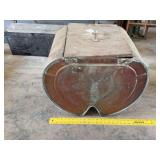 Metal Fuel Canister with Spigot and Hinged Lid