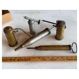 Lot of 5 Assorted Grease Guns and Oilers