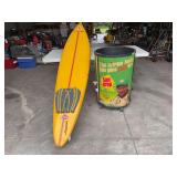 Dakine Surfboard and Dale Earnhardt Sun Drop Cooler