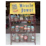 Miracle Power Metal Display Rack with Jars