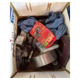 Assorted Box of Industrial Hardware and Machine Parts