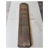 Thermo Anti-Freeze Denatured Alcohol Thermometer Sign