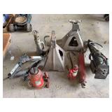 Assorted Automotive Jacks and Support Stands Lot