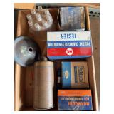 Automotive Parts Assortment Including FoMoCo and Monmouth Boxes