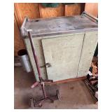 Metal Storage Cabinet and Red Hand Truck Lot