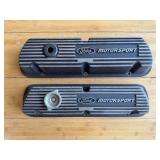 Ford Motorsport Cast Aluminum Valve Covers Pair