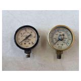Lot of 2 Pressure and Vacuum Gauges: Kelsey Hayes and Stewart-Warner