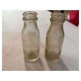 Two Thomas A. Edison Incorporated Battery Oil Bottles