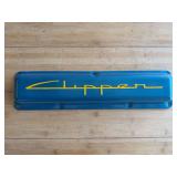 Packard Clipper Blue Valve Cover with Yellow Lettering