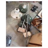 Assorted Industrial and Commercial Light Fixtures and Shades
