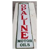 Sinclair Opaline Motor Oils Vertical Porcelain Enamel Sign