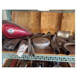 Kawasaki Vulcan Motorcycle Fuel Tank and Parts Lot