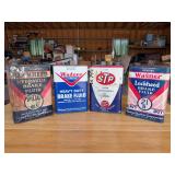 Wagner Lockheed and STP Metal Cans Lot of 4