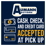 Cash, Check, and Card Accepted at Pickup