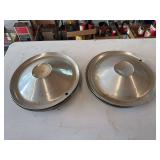 Set of Four Metal Hubcaps