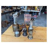 Assorted Metal Hand Oilers and Spray Gun
