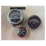 Assorted Automotive Gauges Including Sun Electric Tachometer