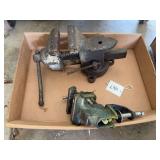 Two Metal Workshop Vices