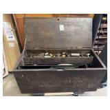 Wooden Tool Chest With Metal Parts And Hardware