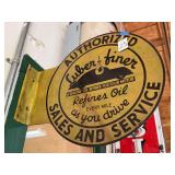 Luber-finer Authorized Sales and Service Metal Sign